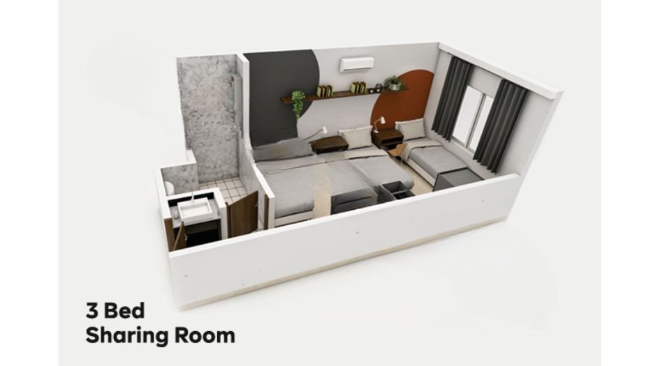 Profit-Pods-Floor-Plan-3 Bed- Sharing